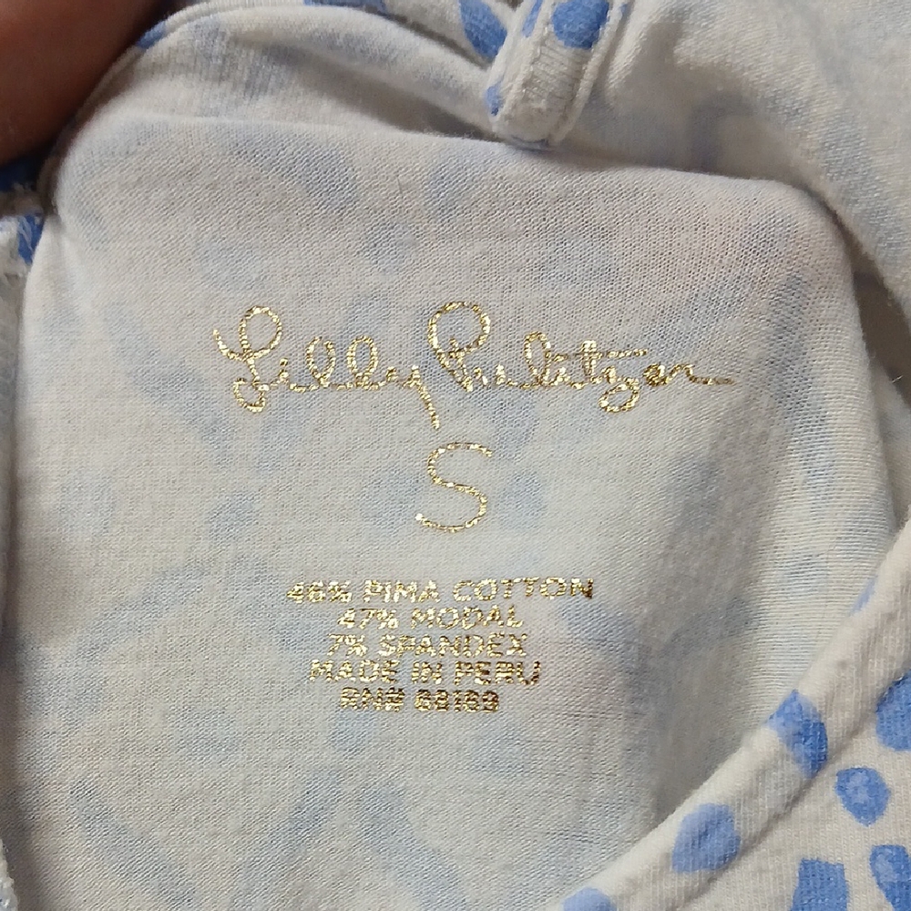 Lilly Pulitzer Kristen Sea La Vie Geometric Tank Top, Size S - Picture 4 of 9
